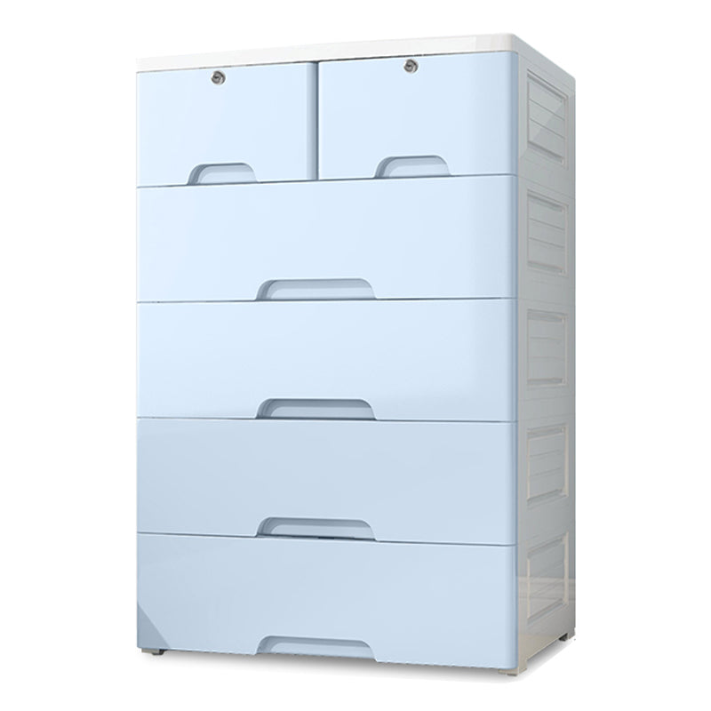 Contemporary Storage Cabinet with Legs Plastic Wardrobe Closet