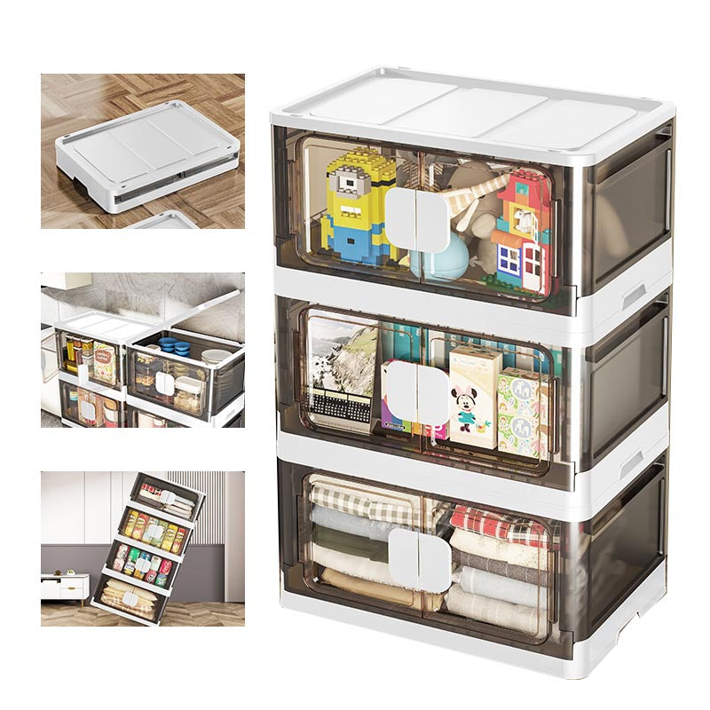 Hinged Storage Cabinet Contemporary Non-Hanging Wardrobe Closet