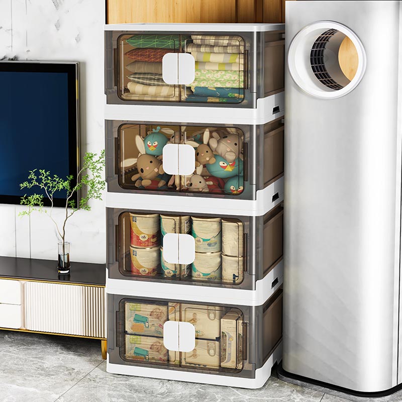 Hinged Storage Cabinet Contemporary Non-Hanging Wardrobe Closet