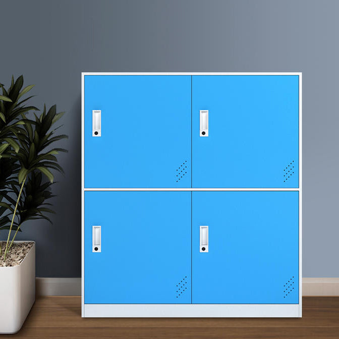 Modern Hinged Storage Cabinet Steel Non-Hanging Wardrobe Armoire