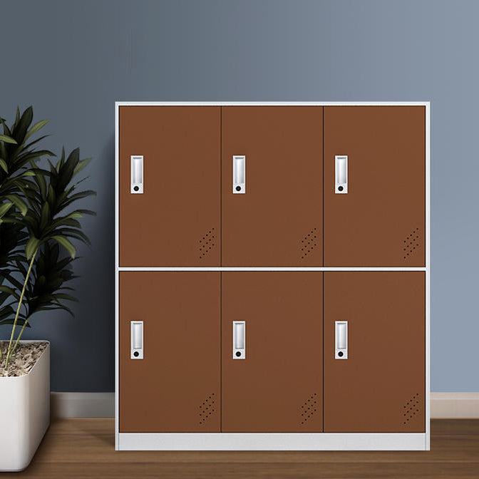 Modern Hinged Storage Cabinet Steel Non-Hanging Wardrobe Armoire