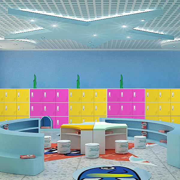 Modern Hinged Storage Cabinet Steel Non-Hanging Wardrobe Armoire