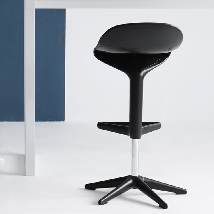 Modern Adjustable Height Counter Stool Plastic Footrest Bar Stool