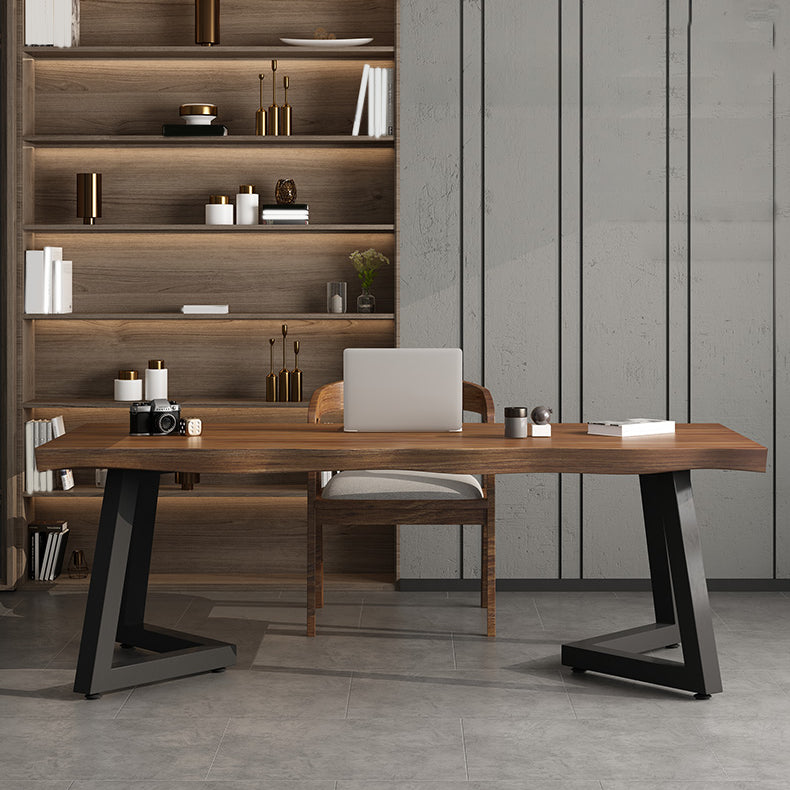 Industrial Dining Set 1/2 Pieces Solid Wood Double Pedestal Dinette Set