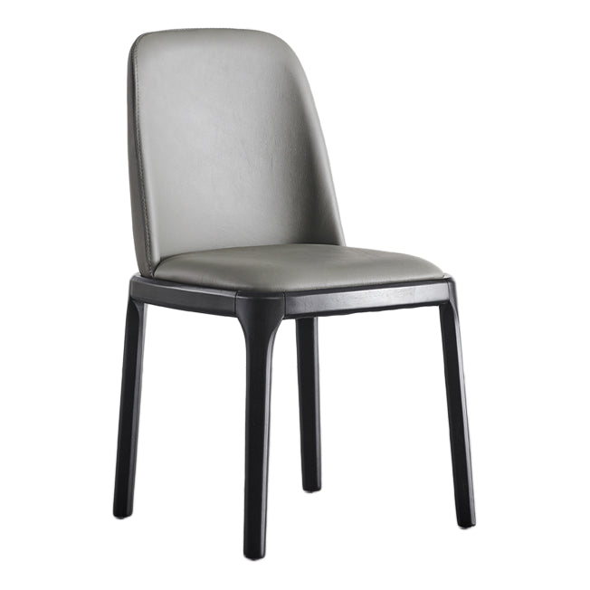 Modern Style Dining Chair Armless Chairs with Wooden Legs for Home