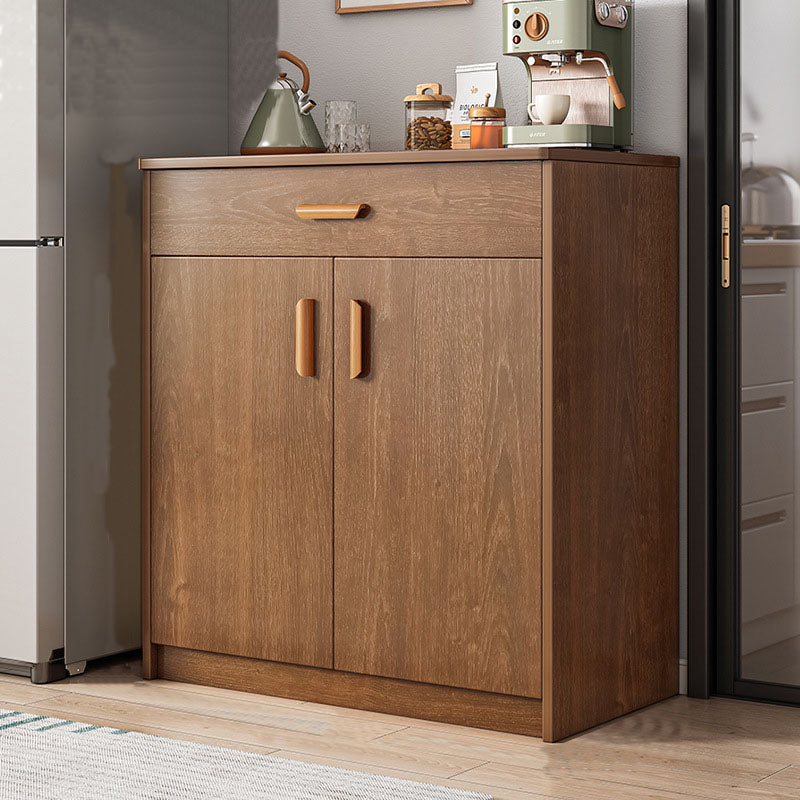 Modern Style Sideboard Wooden Dining Server with Drawer and Doors