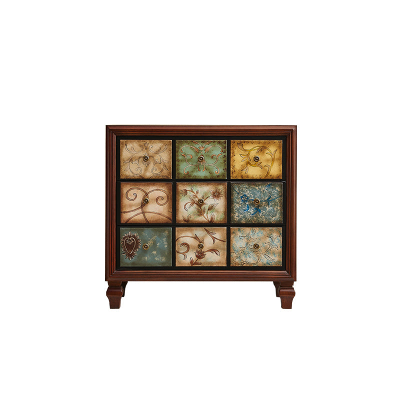 Traditional Style Dresser Solid Wood Storage Chest with Multi Drawers