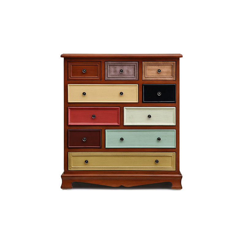10 / 12 Drawers Dresser Classical Wood Storage Chest with Drawers