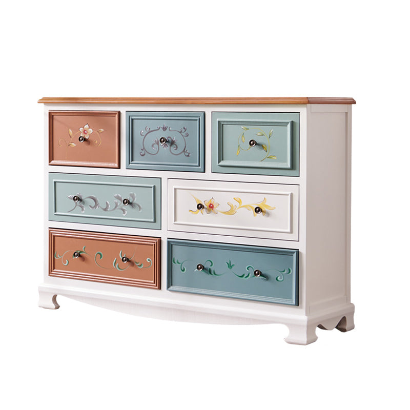 Multi Drawers Classical Storage Chest Wooden Storage Chest for Bedroom