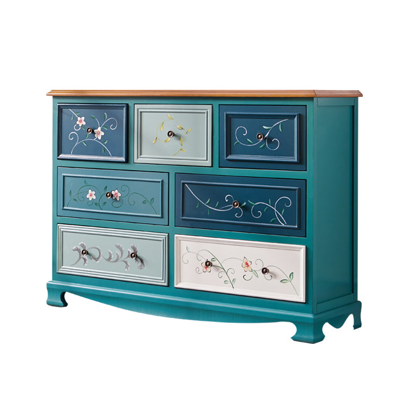 Multi Drawers Classical Storage Chest Wooden Storage Chest for Bedroom