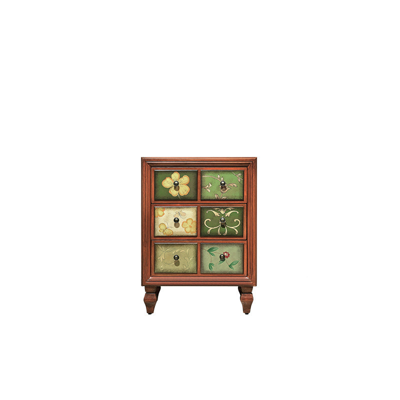 Traditional Style Lingerie Chest Vertical Wooden Storage Chest with 3 / 4 / 5 Drawers