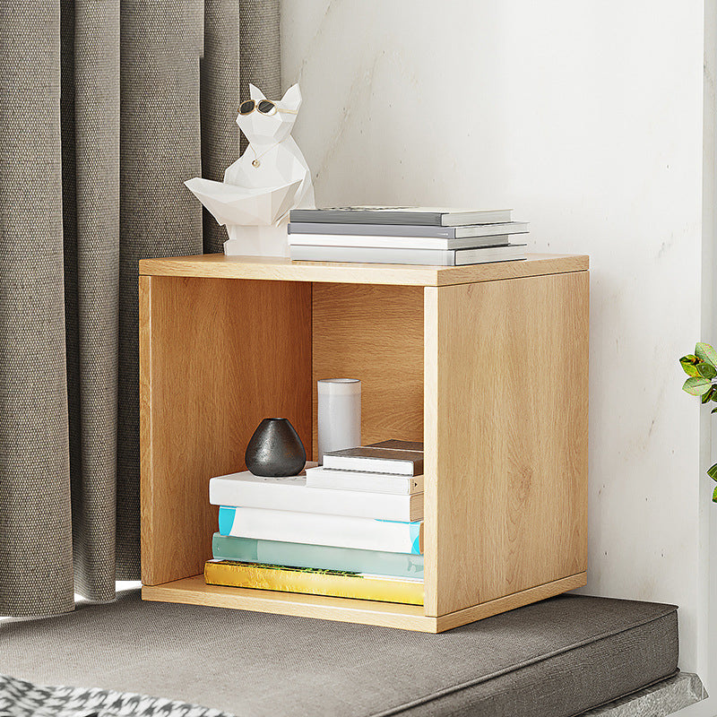 Scandinavian Standard Book Shelf 11.8" W Wood Bookcase for Home