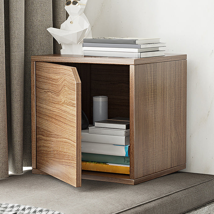 Scandinavian Standard Book Shelf 11.8" W Wood Bookcase for Home