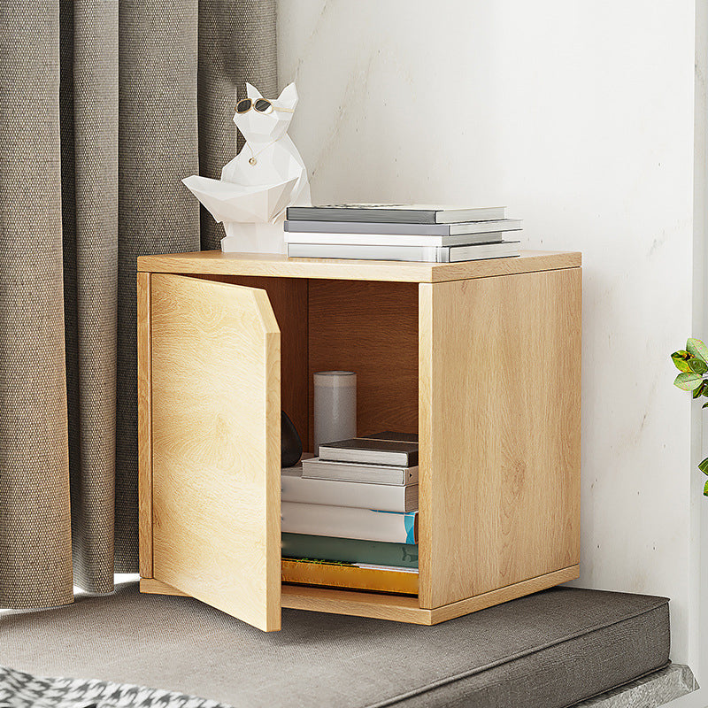 Scandinavian Standard Book Shelf 11.8" W Wood Bookcase for Home