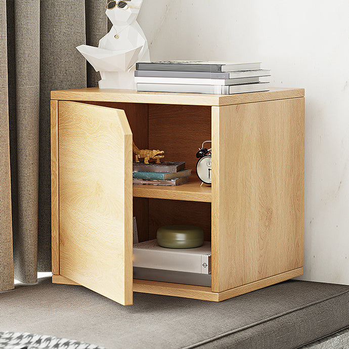 Scandinavian Standard Book Shelf 11.8" W Wood Bookcase for Home