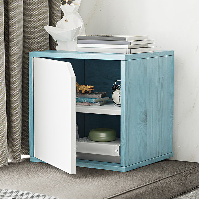 Scandinavian Standard Book Shelf 11.8" W Wood Bookcase for Home