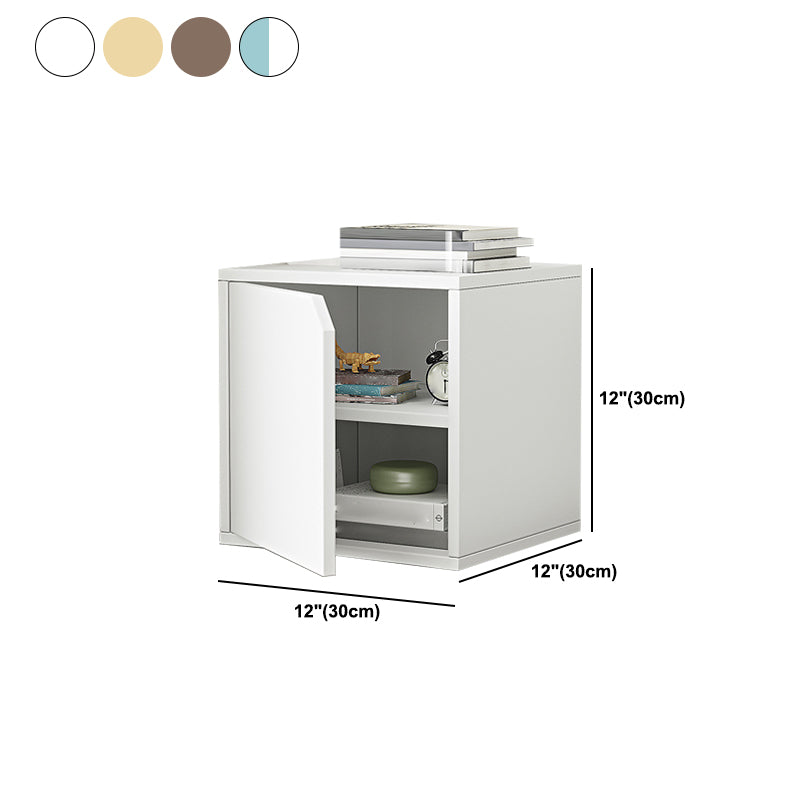 Scandinavian Standard Book Shelf 11.8" W Wood Bookcase for Home