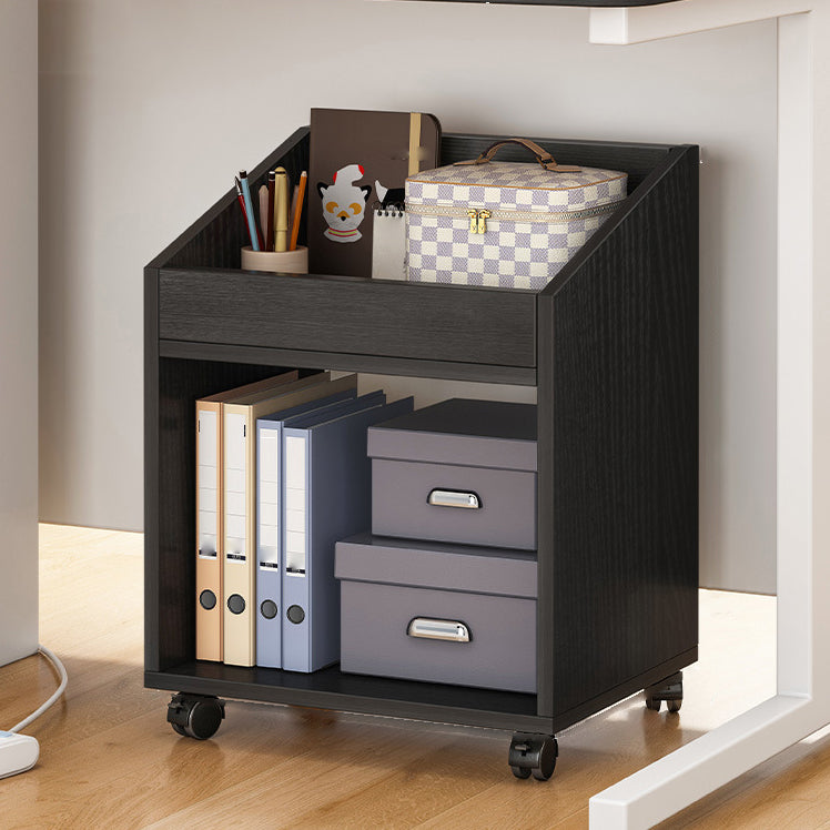 Wood Bookshelf, Multi Tiers Contemporary Bookcase for Bedroom