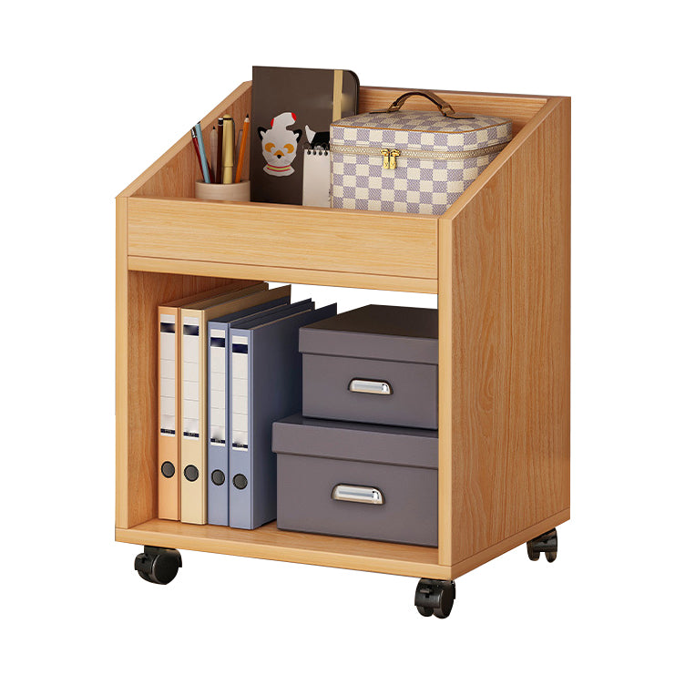 Wood Bookshelf, Multi Tiers Contemporary Bookcase for Bedroom