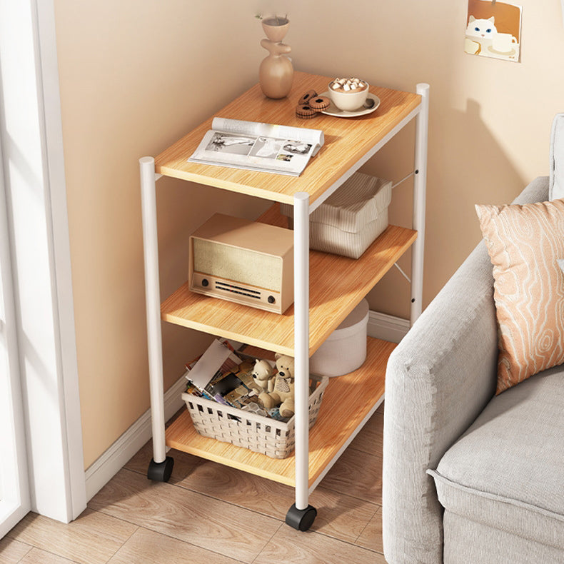 Wood Bookshelf, Multi Tiers Contemporary Bookcase for Bedroom