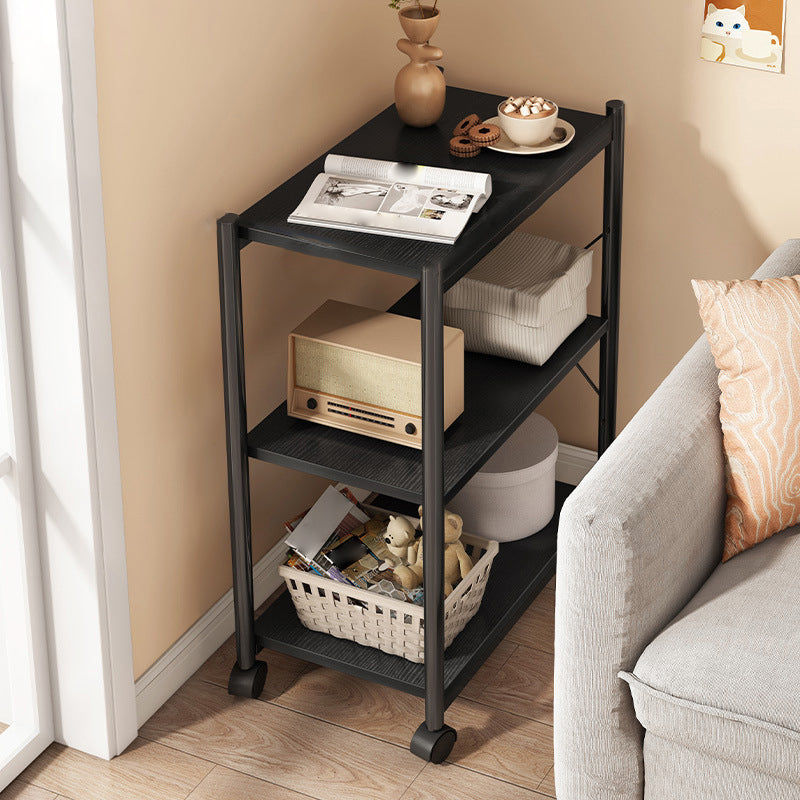 Wood Bookshelf, Multi Tiers Contemporary Bookcase for Bedroom