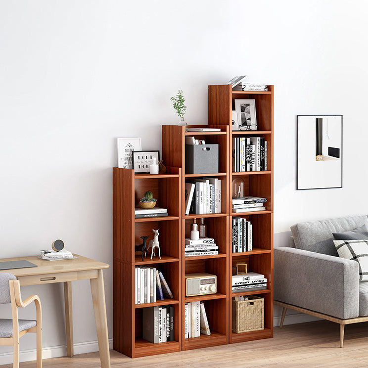 Wooden Bookcase Modern Home Living Room Study Corner Bookshelf