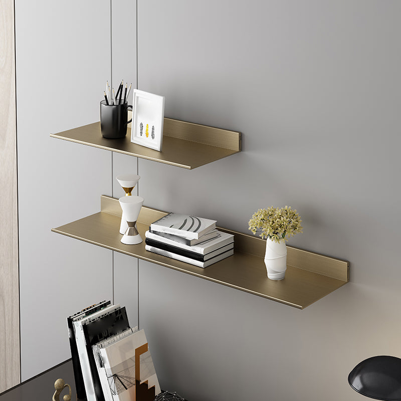 Metal Bookshelf Wall Mounted Contemporary Bookcase for Home Office