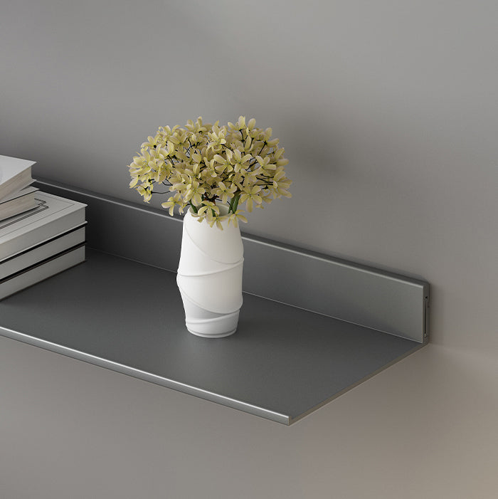 Metal Bookshelf Wall Mounted Contemporary Bookcase for Home Office