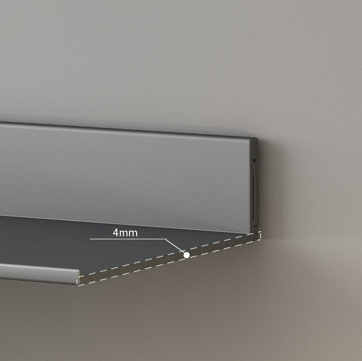 Metal Bookshelf Wall Mounted Contemporary Bookcase for Home Office