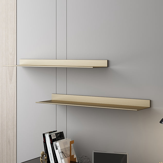 Metal Bookshelf Wall Mounted Contemporary Bookcase for Home Office