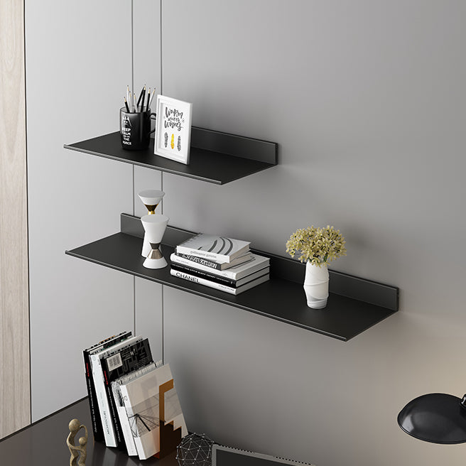 Metal Bookshelf Wall Mounted Contemporary Bookcase for Home Office