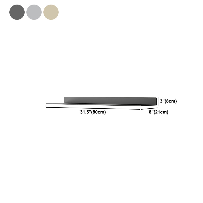 Metal Bookshelf Wall Mounted Contemporary Bookcase for Home Office