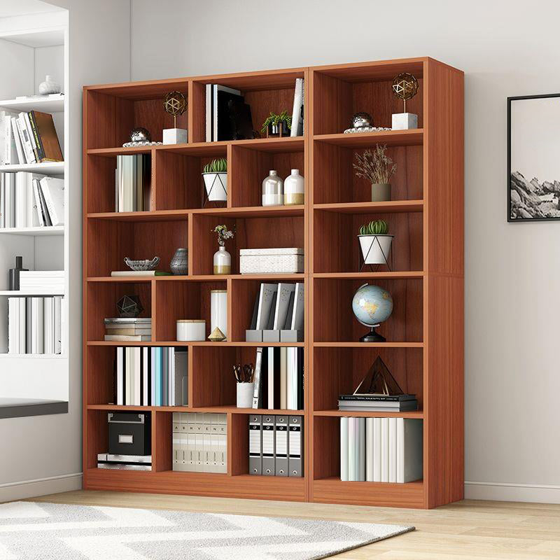 Closed Wooden Bookcase Modern Home Bedroom Living Room Standard Bookshelf