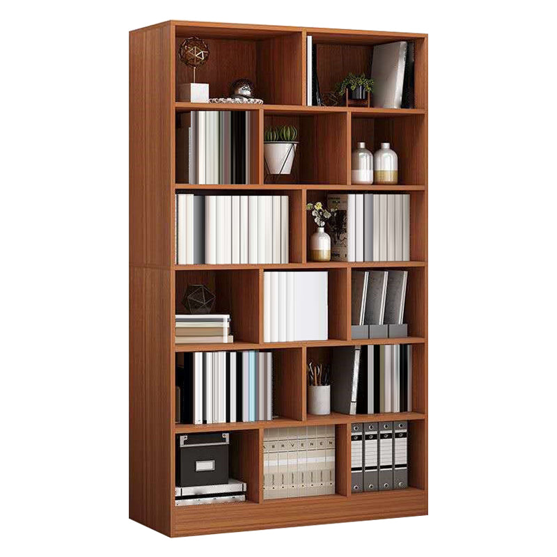 Closed Wooden Bookcase Modern Home Bedroom Living Room Standard Bookshelf