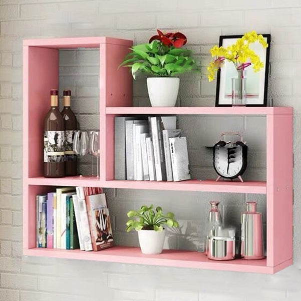 Modern Floating Book Shelf Wall Mounted Manufactured Wood Bookcase