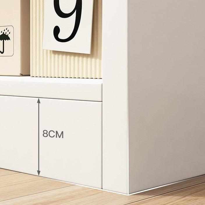 Closed Wooden Bookcase Modern Home Minimalist Living Room Standard Bookshelf