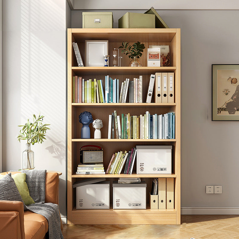 Closed Wooden Bookcase Modern Home Minimalist Living Room Standard Bookshelf