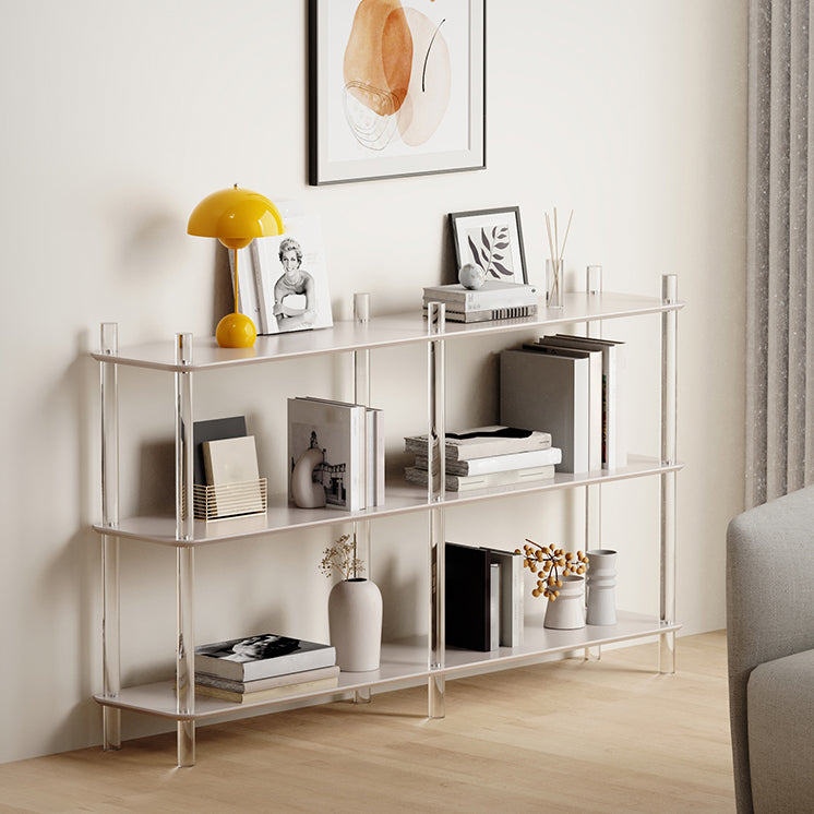 Acrylic Frame Bookshelf Open Storage Scandinavian Etagere Bookcase