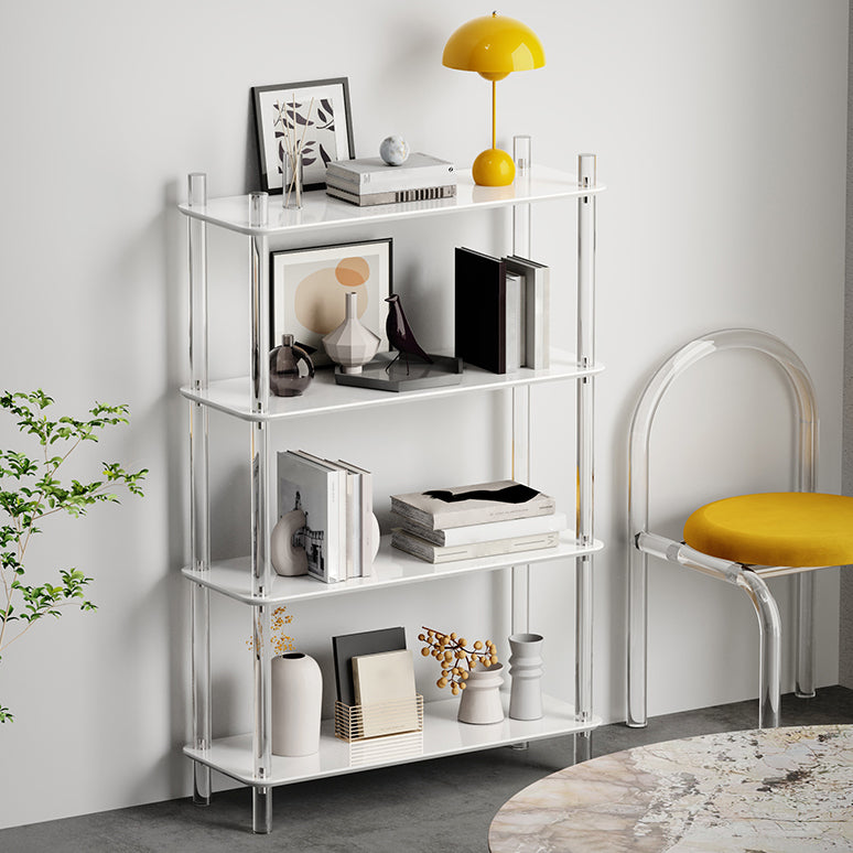 Acrylic Frame Bookshelf Open Storage Scandinavian Etagere Bookcase