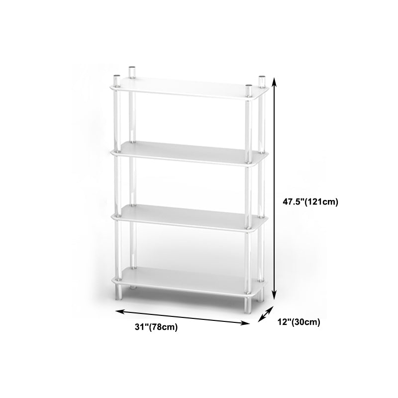 Acrylic Frame Bookshelf Open Storage Scandinavian Etagere Bookcase