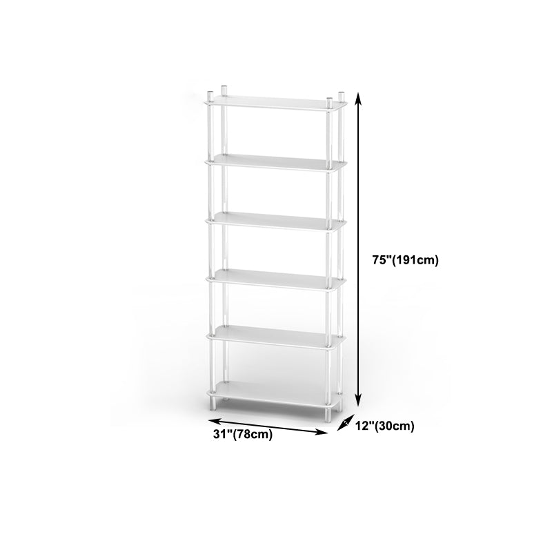 Acrylic Frame Bookshelf Open Storage Scandinavian Etagere Bookcase
