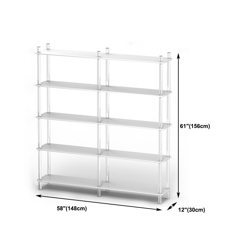 Acrylic Frame Bookshelf Open Storage Scandinavian Etagere Bookcase