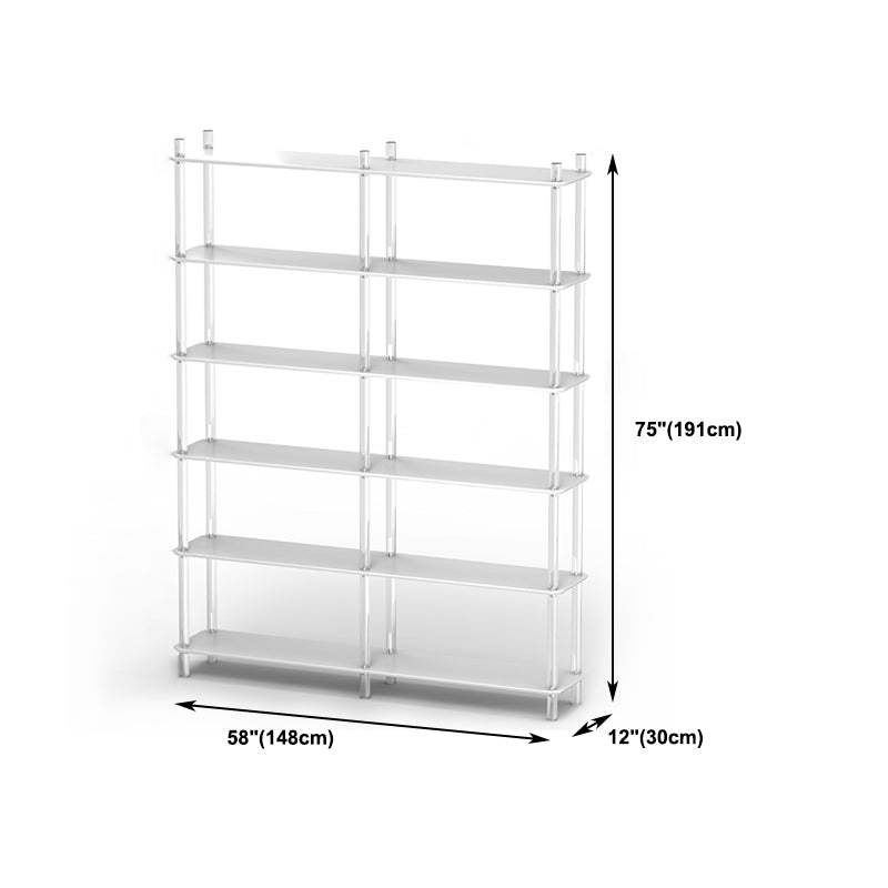 Acrylic Frame Bookshelf Open Storage Scandinavian Etagere Bookcase