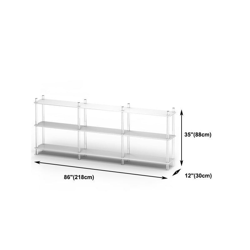 Acrylic Frame Bookshelf Open Storage Scandinavian Etagere Bookcase