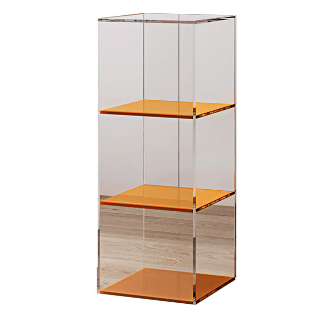 Closed Back Storage Bookshelf Scandinavian Standard Acrylic Bookcase