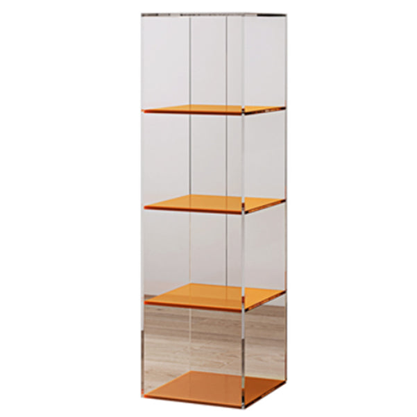 Closed Back Storage Bookshelf Scandinavian Standard Acrylic Bookcase