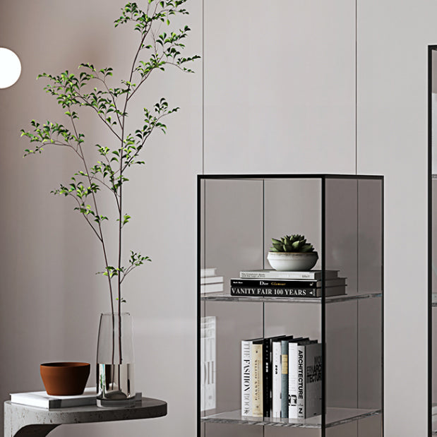 Closed Back Storage Bookshelf Scandinavian Standard Acrylic Bookcase