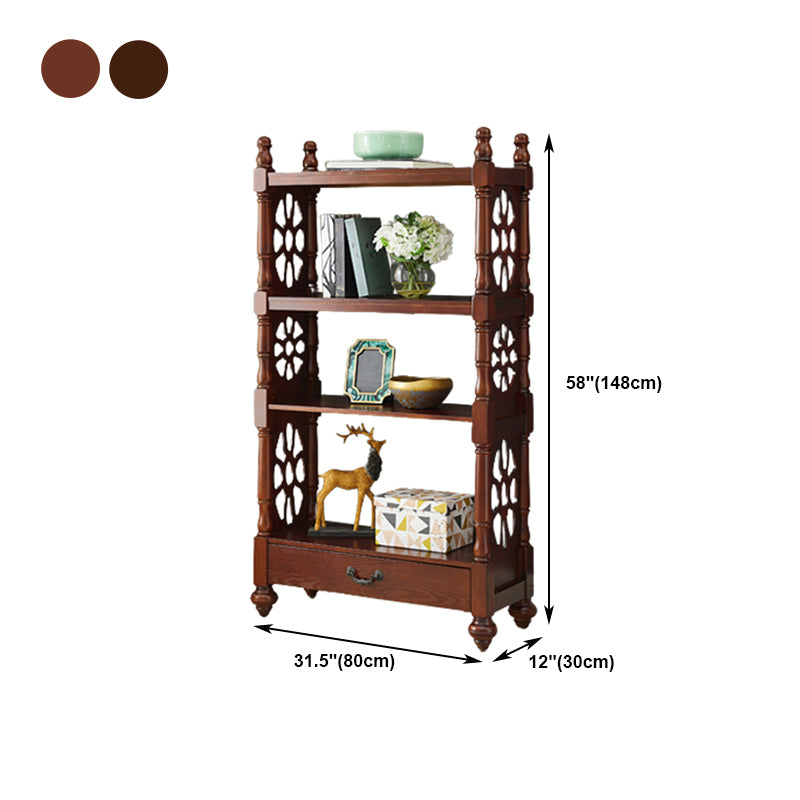 Rectangle Solid Wood Storage Bookshelf Nordic Study Room Bookcase