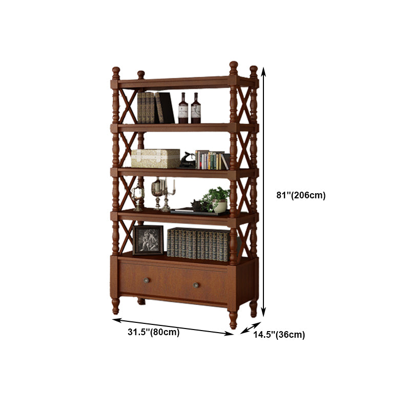 Rectangle Solid Wood Storage Bookshelf Nordic Study Room Bookcase