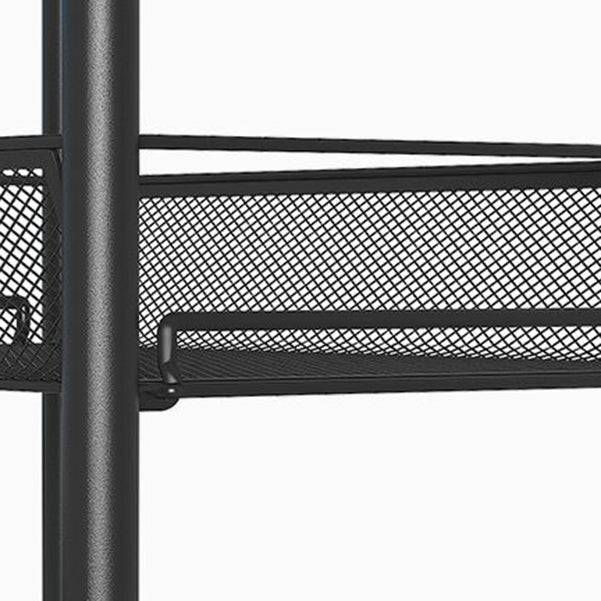 Modern Iron Bookcase, 10.5" W Geometric Bookshelf for Any Room